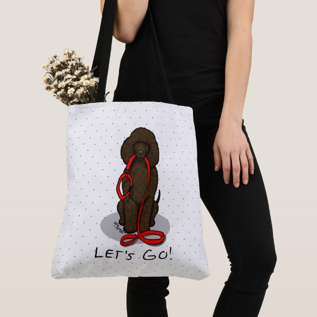 Let's Go! Walk Irish Water Spaniel Dog (liver 1) Tygkasse (Närbild)
