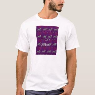 Lets Go Zebra Hakuna Matata motif Design Co T-shirt