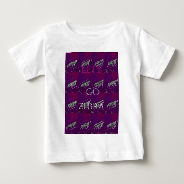 Lets Go Zebra Hakuna Matata motif Design Co Tee Shirt (Framsida)
