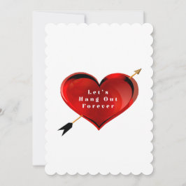 Let's Hang Out Forever Marriage Proposal Card Julkort
