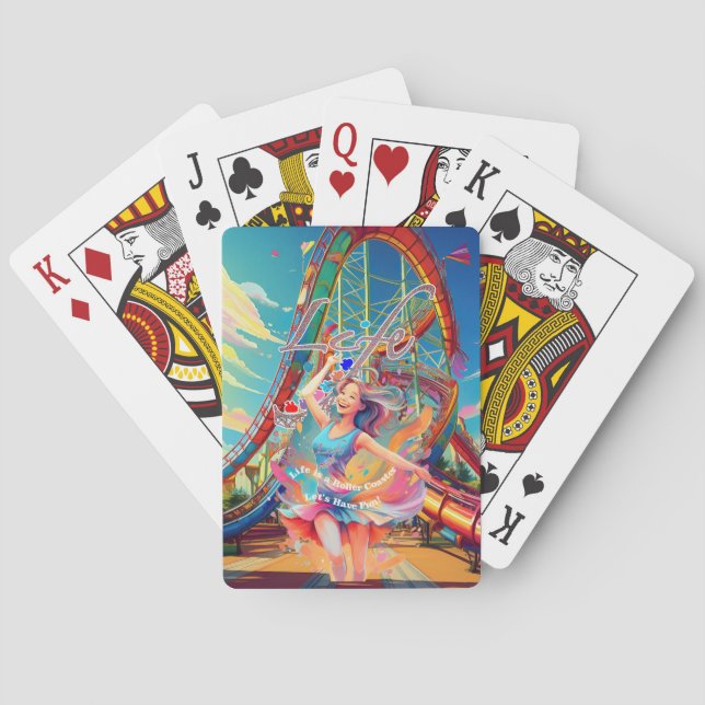 Let's Have Fun,Life a Roller Coaster Casinokort (Baksidan)