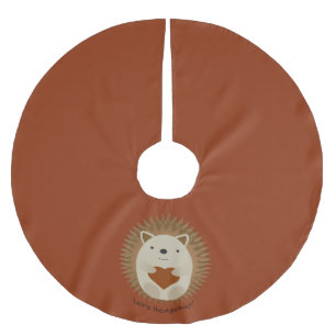 Lets Hedgehug Hegehog Julgransmatta Borstad Polyester
