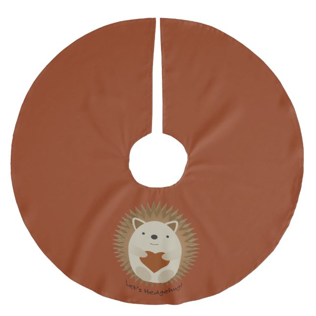 Lets Hedgehug Hegehog Julgransmatta Borstad Polyester (Framsidan)