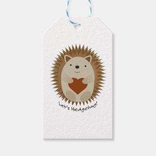 Lets Hedgehug Hegehog Presentetikett