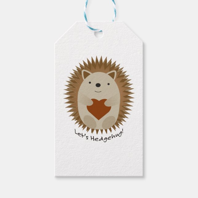 Lets Hedgehug Hegehog Presentetikett (Framsidan)
