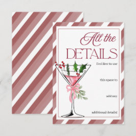 Let's Jingle and Mingle Holiday Party Details Tilläggskort