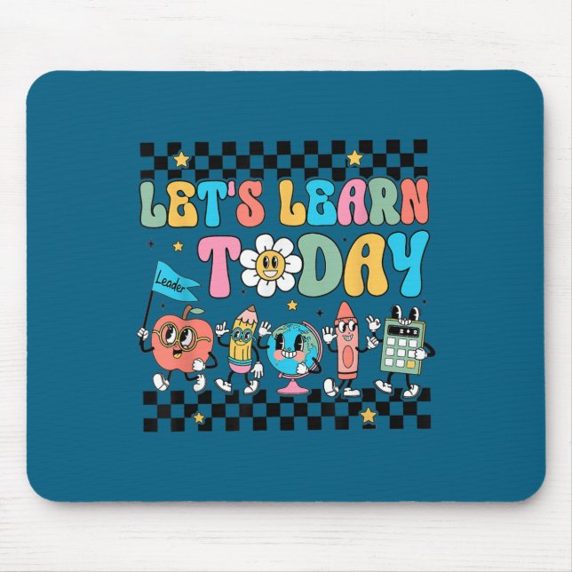 Let's Learn Today Retro Back To School Teacher Mot Musmatta (Framsidan)