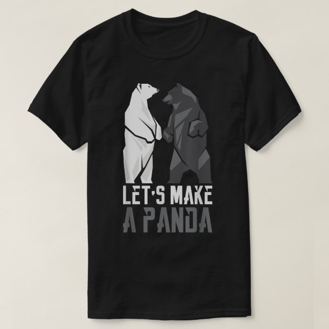 Let's Make A Panda  T Shirt (Design framsida)