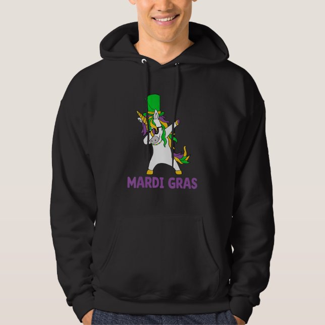 Let's Mardi gras y'all celebrating party dabbin' u Hoodie (Framsida)