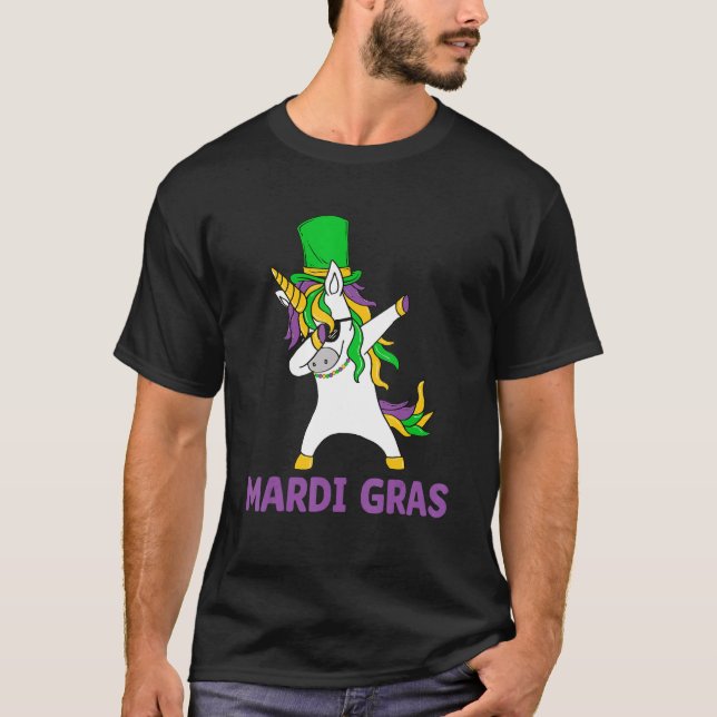 Let's Mardi gras y'all celebrating party dabbin' u T Shirt (Framsida)