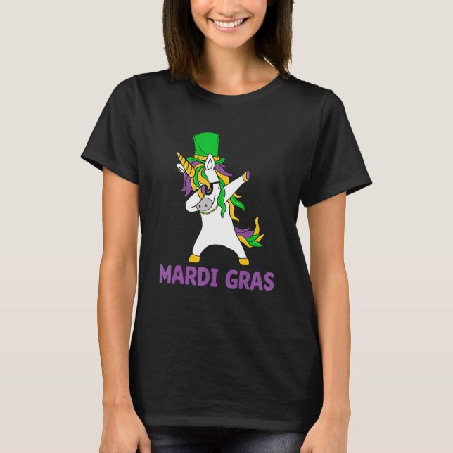 Let's Mardi gras y'all celebrating party dabbin' u T Shirt (Framsida)