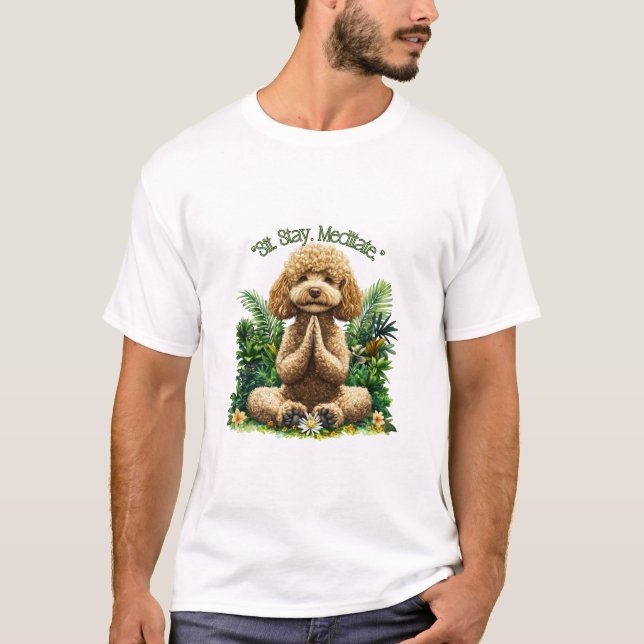 let's Meditate T Shirt (Framsida)