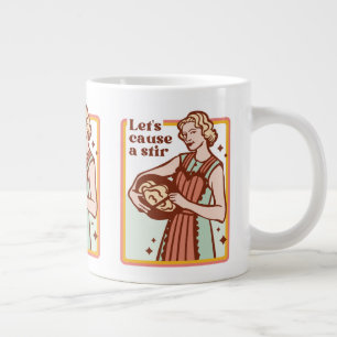 LETS ORSAKAR EN STIR FUNNY BAKING SLOGAN MUGG JUMBO MUGG