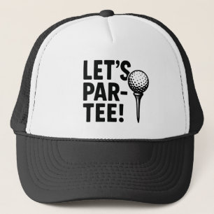 Let's Par-Tee Golf Hat Keps