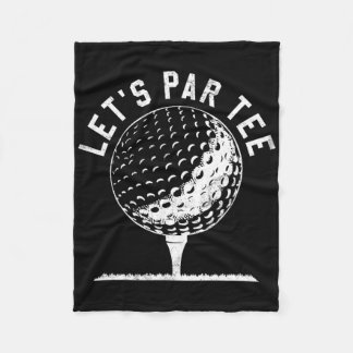 Lets Par Tee Shirt Funny Golf Player Gift Fleecefilt