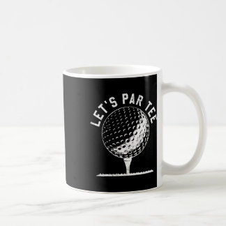 Lets Par Tee Shirt Funny Golf Player Gift Kaffemugg