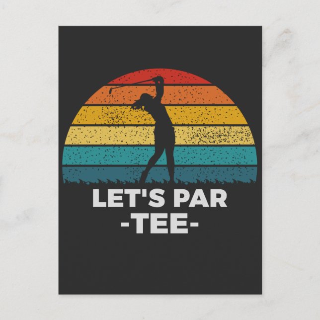 let's par tee vykort (Framsida)