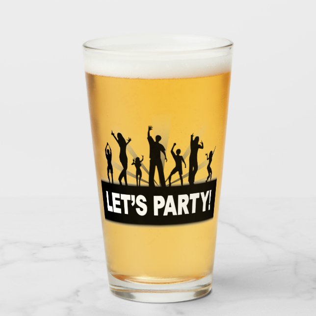 Lets Party! Glass Kopp (Framsida fylld)