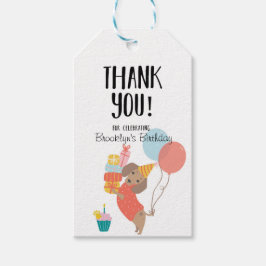 Let's Paw-ty, Dog Birthday, Puppy Party Presentetikett