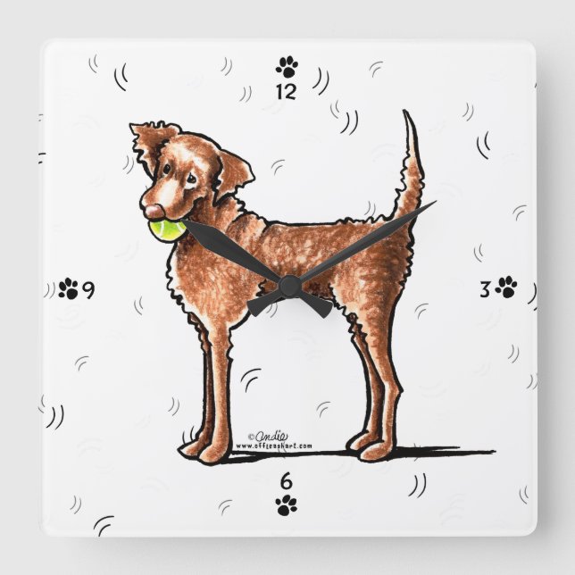 Lets Play Chessie Fyrkantig Klocka (Framsida)