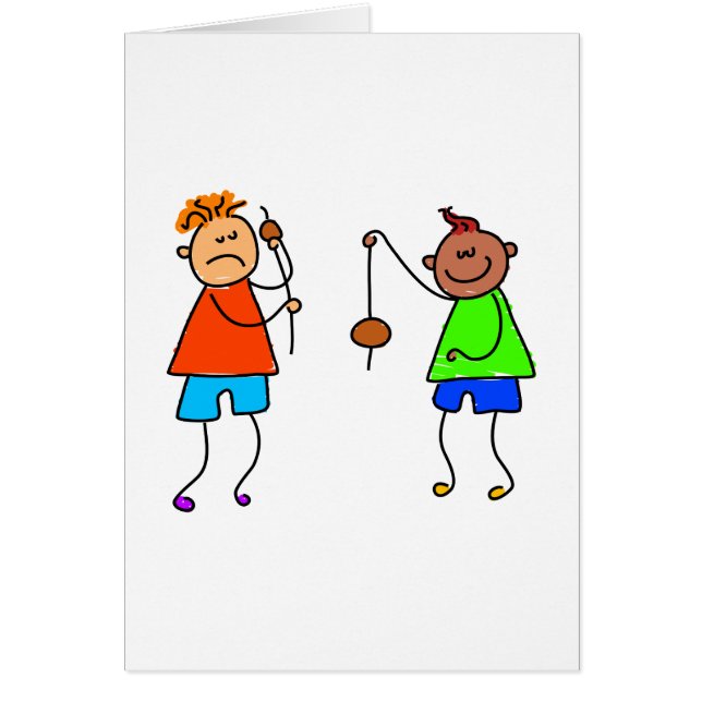 Lets Play Conkers Hälsningskort (Framsidan)