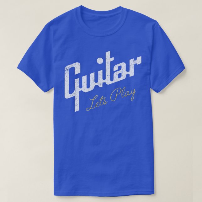 Lets Play Guitar T Shirt (Design framsida)
