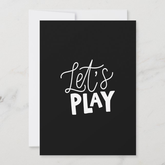 let's play inbjudningar (Framsida)