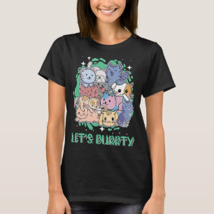 Lets Purrty Cat Party Kitten Cat Mamma Animal Pun T Shirt