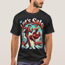Let's Salsa Bold och Vibrant Salsa Dance T-Shirt
