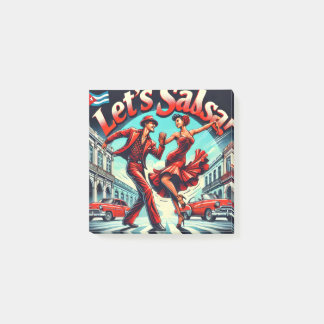 Lets Salsa ,Latin Dancing Post-it Block