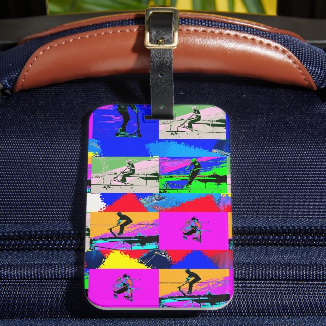 Lets Scoot - Stunt Scooter Rider Bagagebricka (Framsida Insitu 2)