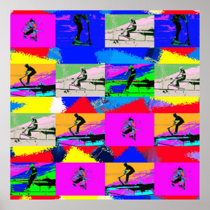 Lets Scoot - Stunt Scooter Rider Poster