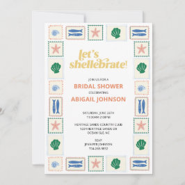 Let's Shellabrate Seashell Bridal Shower Inbjudningar