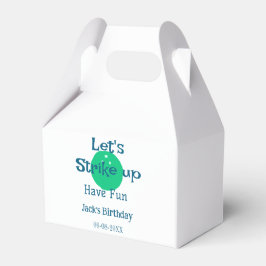 Let's strike up have fun green ball birthday name  presentaskar