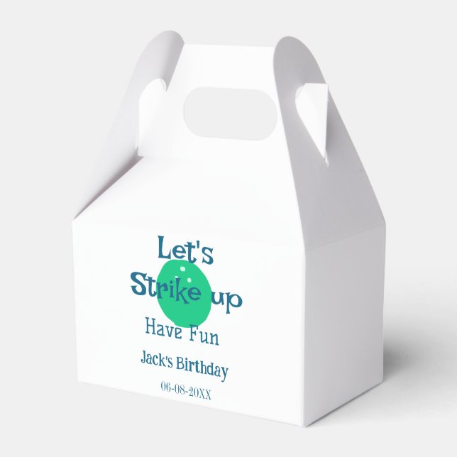 Let's strike up have fun green ball birthday name  presentaskar (Framsidan Sidan)