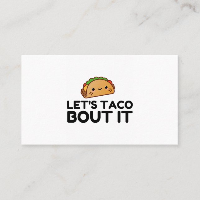 LETS TACO BOUT IT VISITKORT (Framsida)