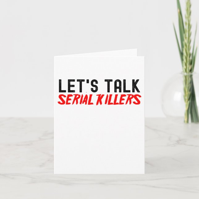 Lets Talk Serial Killers, Lets Watch Scary Movies Kort (Framsida)
