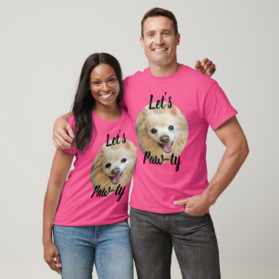 Let's Tass-ty Anpassningsbar Hund Photo T Shirt