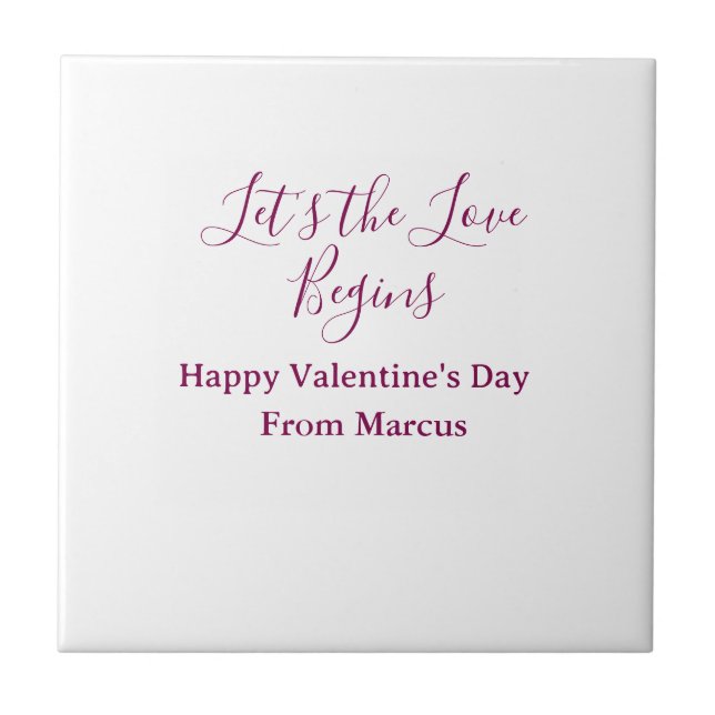 lets the fun begins happy new year name year simpl kakelplatta (Framsidan)