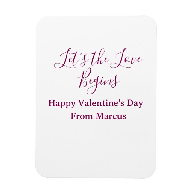 lets the fun begins happy new year name year simpl magnet (Vertikal)