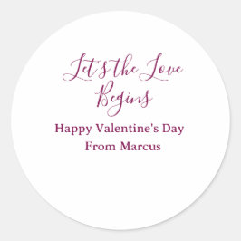 lets the fun begins happy new year name year simpl runt klistermärke