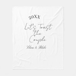 Let's toast the couple engagement wedding party ye fleecefilt