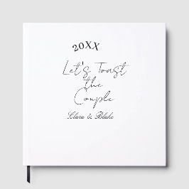 Let's toast the couple engagement wedding party ye gästböcker