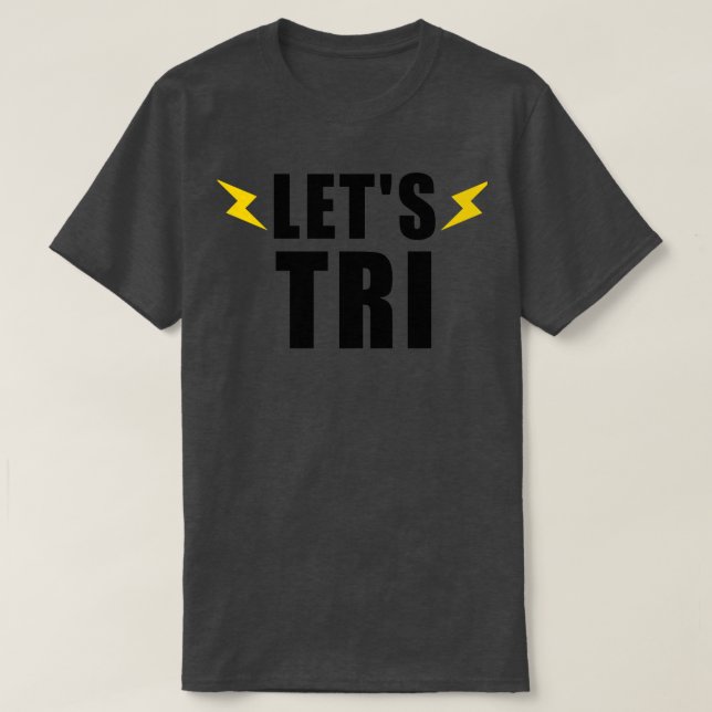 LETS TRI SIMMA BIKE SPRINGA GIFT TRIATHLET TRIATHL T SHIRT (Design framsida)