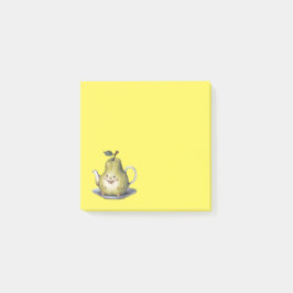 Lettande Päron Tekanna Post-it Block