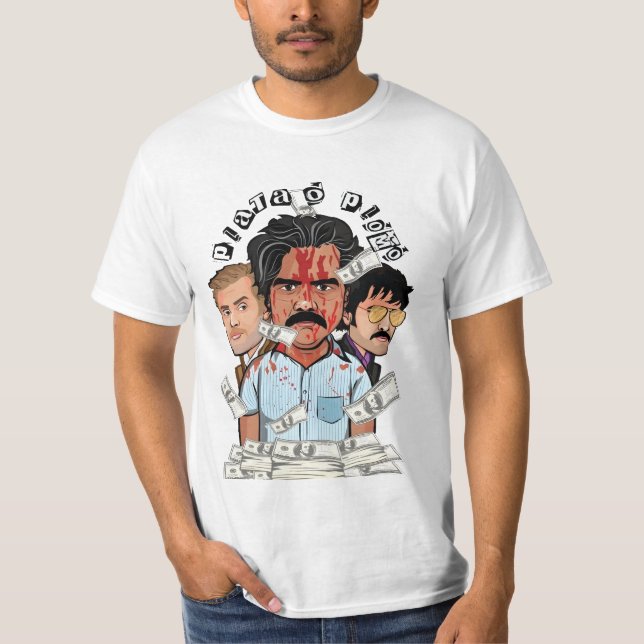 Lettbao Pablo Escobar T Shirt (Framsida)