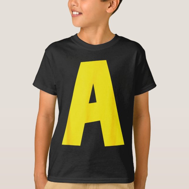 Letter A Funny Group Matching Halloween For Women  T Shirt (Framsida)