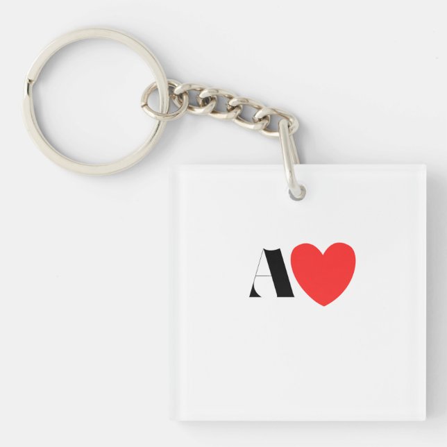 Letter A Heart - Valentine Initial Love Design (Framsidan)