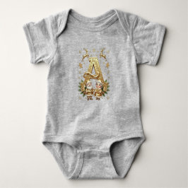 Letter A: Royal Gold Luxury Christmas T Shirt
