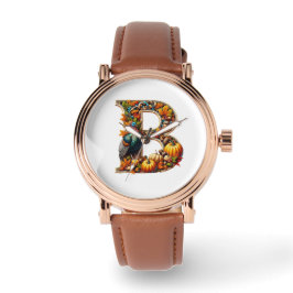 Letter B in Thanksgiving style Armbandsur